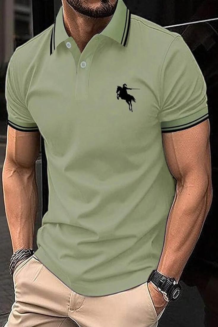 Lymio Men T-Shirt || T-Shirt for Men || Plain T Shirt || T-Shirt (Polo-18-21) Green Color