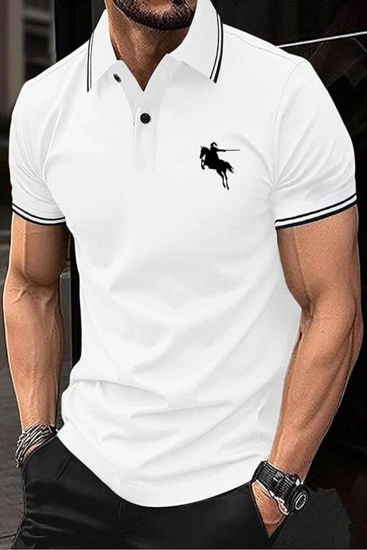 Lymio Men T-Shirt || T-Shirt for Men || Plain T Shirt || T-Shirt (Polo-18-21) White